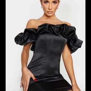 Elegant Black Off-Shoulder Dress